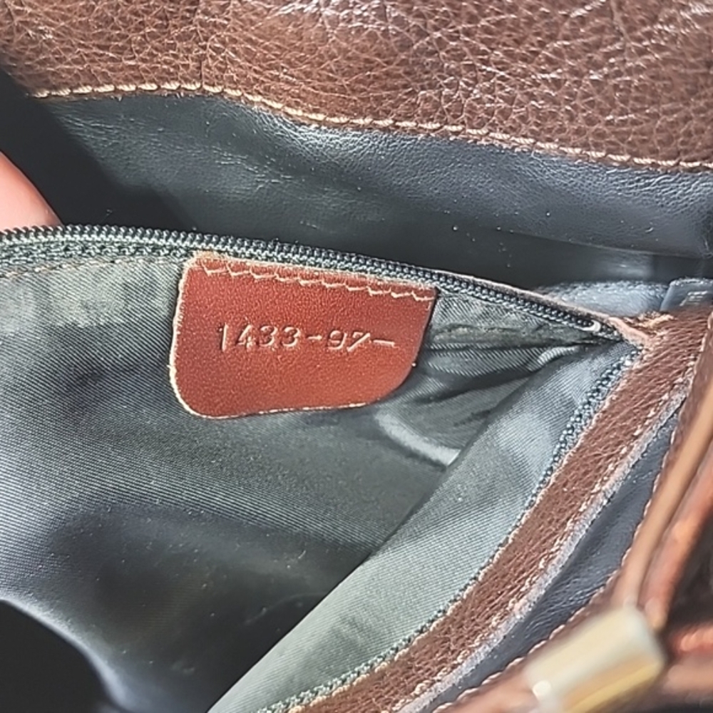 Bally Leather Brown Shoulder Bag, Double Straps. Made In Italy. - Picture 12 of 13